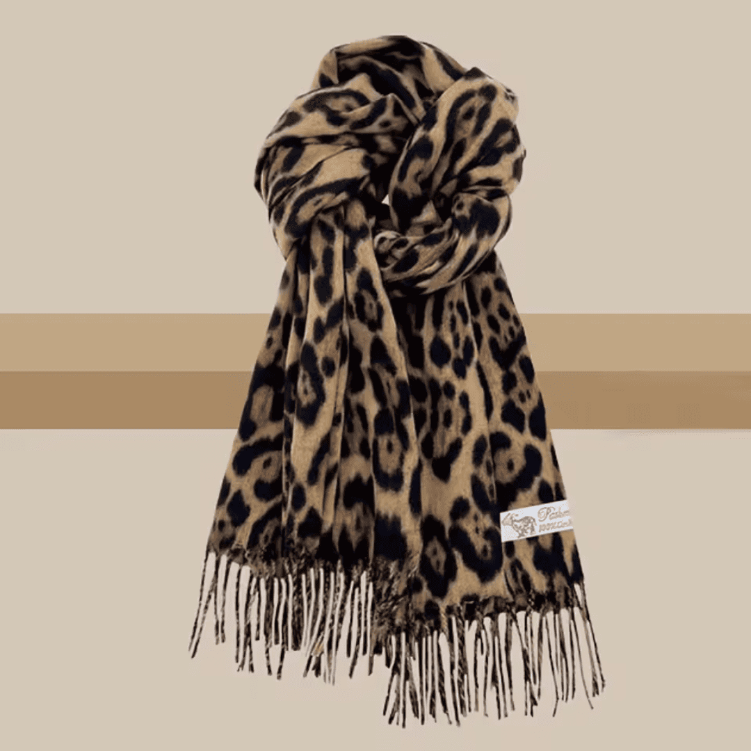 Cachecol Feminino em Cashmere Animal Print