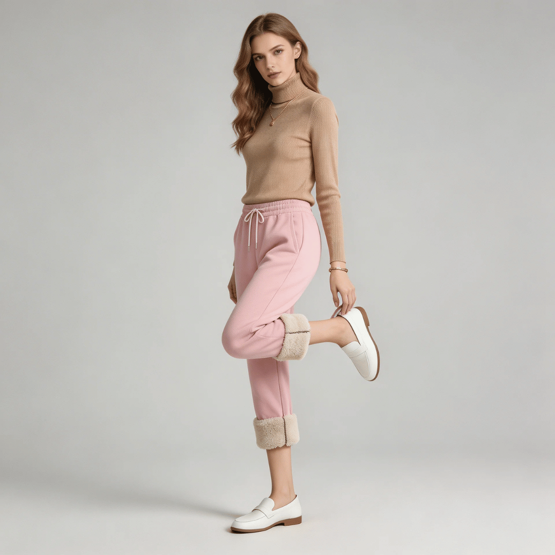 Calça Feminina de Moletom Peluciada
